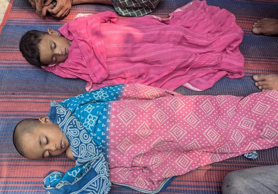 পানিতে ডুবে ২ শিশুর মৃত্যু,এলাকায় নামলো শোকের ছায়া। 