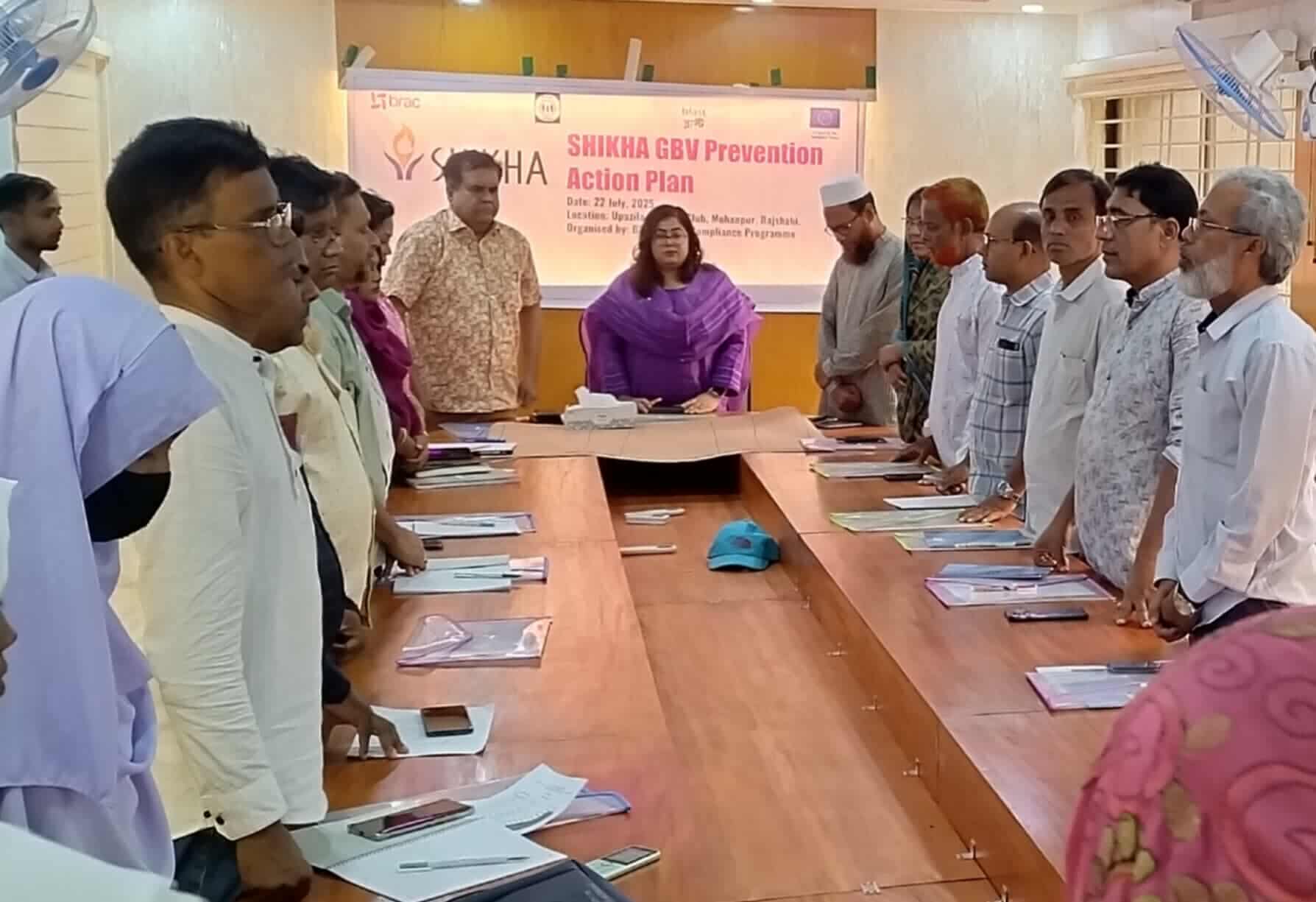 মোহনপুরে হাটরায় এমপি প্রার্থী রায়হানের পথসভা ও গাছের চারা বিতরণ ।