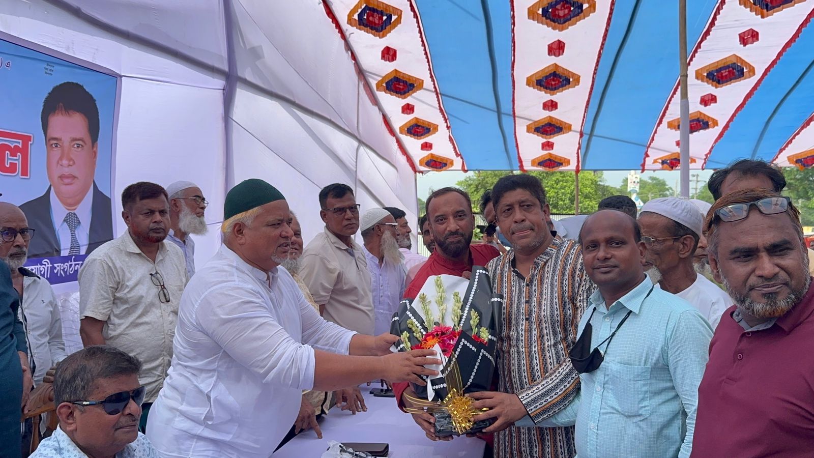 নাসিরনগরে বিএনপির মনোনীত প্রার্থী এম এ হান্নানকে শুভেচ্ছা ও দোয়া মাহফিল